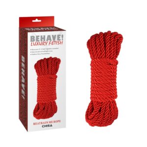 Reatrain Me Bondage Rope - Behave! - Red