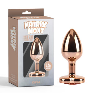 Rose Gold Heart Butt Plug 2.4" (S) - Matrix Mont