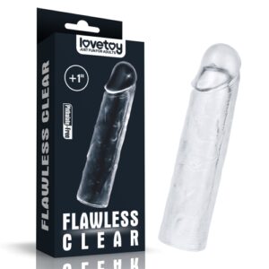 Flawless Clear Penis Sleeve +1''  Extender