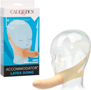 CalExotics Accommodator - Latex Dong - Chin Strap Dildo