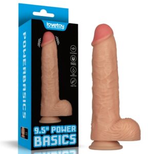 Lovetoy Power Basics 9.5" Vibrating Realistic Dildo