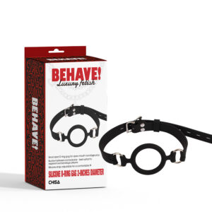 Luxury Fetish Silicone O-Ring Gag - Behave!
