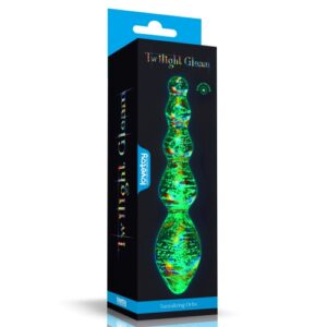 Twilight Gleam - Tantalizing Orbs Glow in the dark Glass Dildo