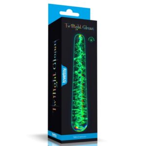 Twilight Gleam - Slim Fantasy Glow in the dark Glass Dildo