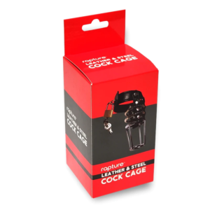 Rapture Leather & Steel Chastity Cock Cage