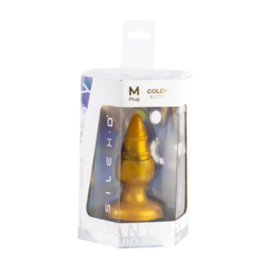 Silexd - Goldy Fantasy Liquid Silicone Butt Plug - Medium