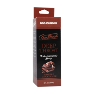 GoodHead Deep Throat Spray - Gentle Oral Anesthetic - Double Chocolate Flavored
