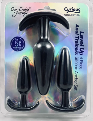Level Up Anal Trainers - 3 Piece Silicone Butt Plug Set - Our Erotic Journey
